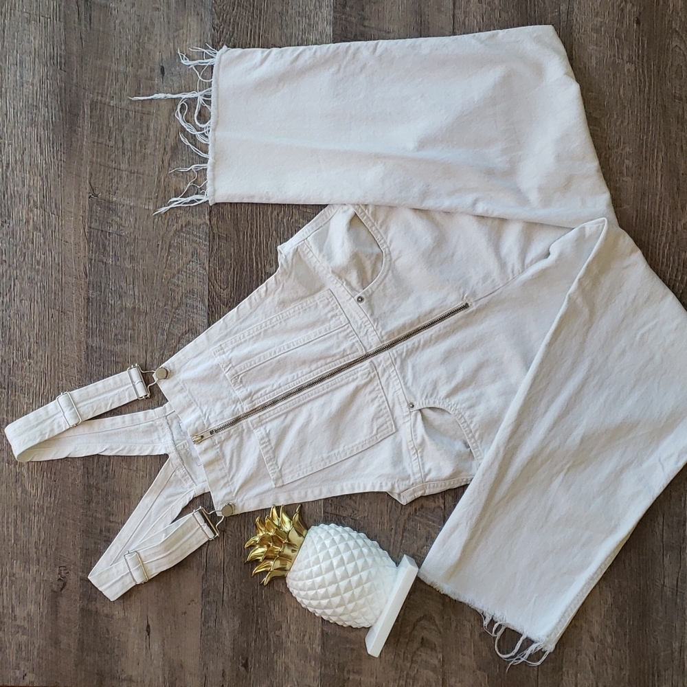 Zara Woman Premium Denim The Dungaree Overalls - Picture 2 of 9